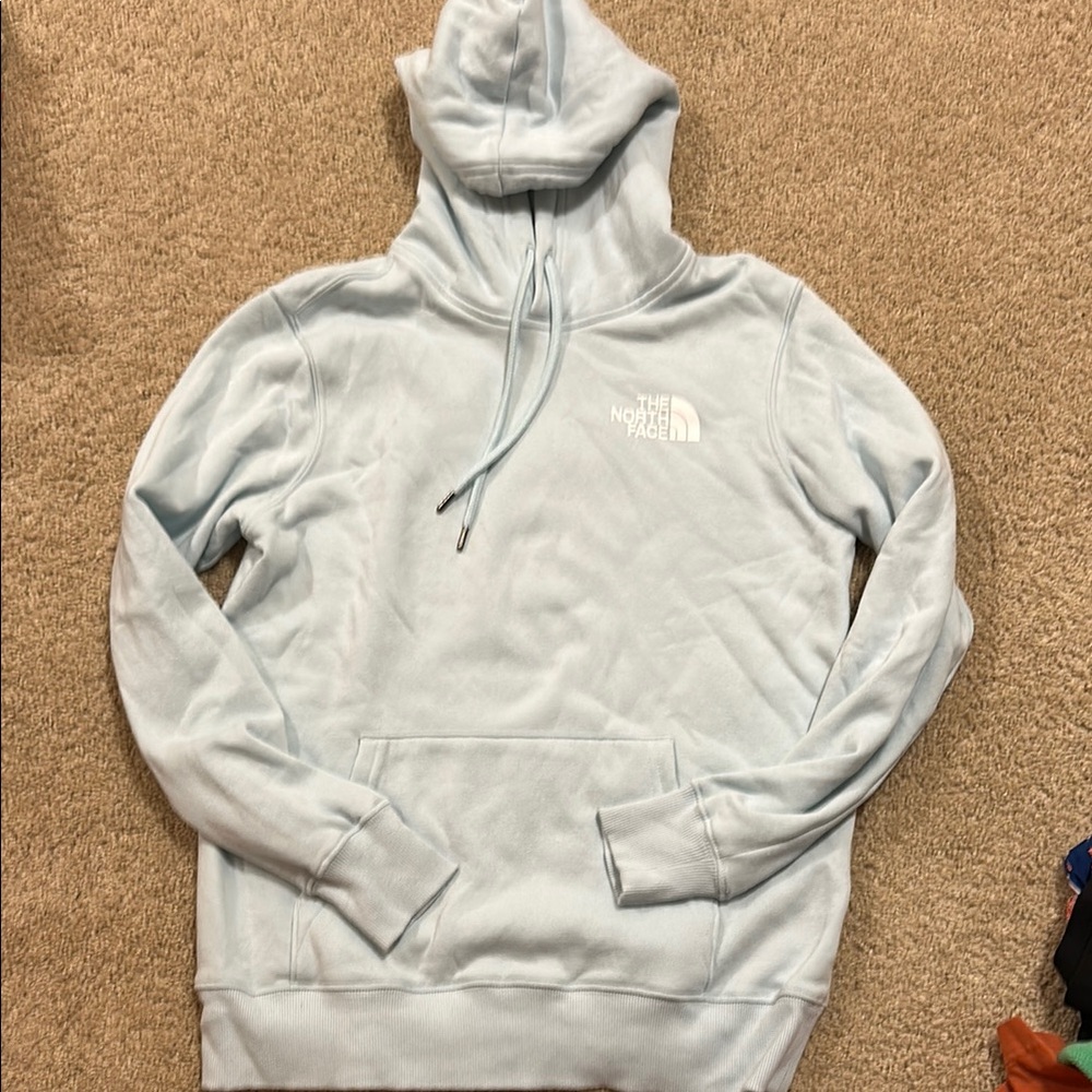 The North Face Blue Sweater with Drawstring Hood